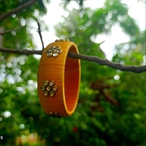 Silk thread bangle
